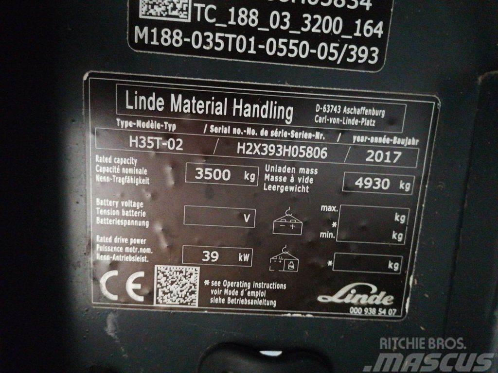 Linde H35T-02 LPG gaffeltrucks