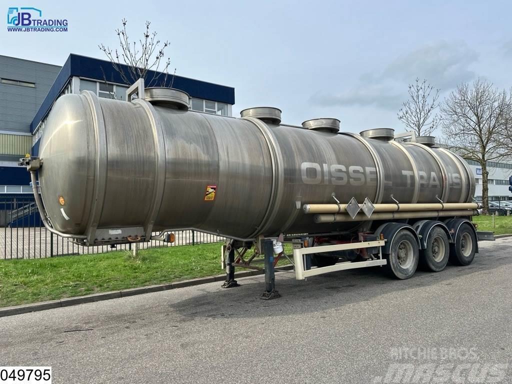 Magyar Chemie 37500 Liter RVS Tank, 1 Compartment Semi-trailer med Tank