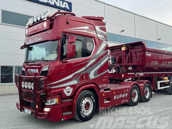 Scania R 730 A6x4NB Tipptrekker med 2020 mod Carnehl Tipp Trækkere