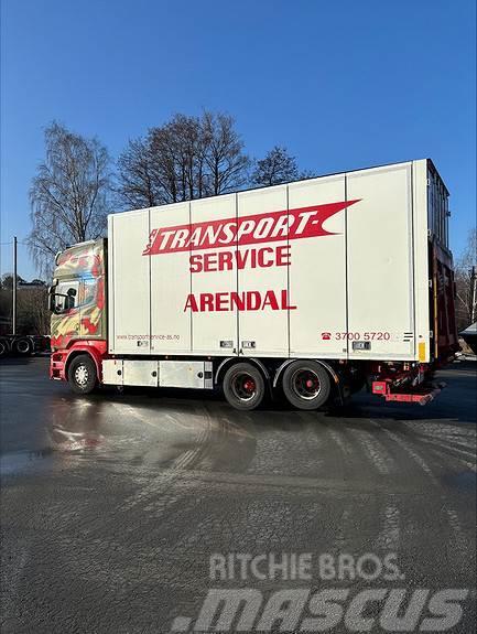 Scania R580LB6x2HLB, 2016 17pl Ekeri Skap med varme/sideå Fast kasse