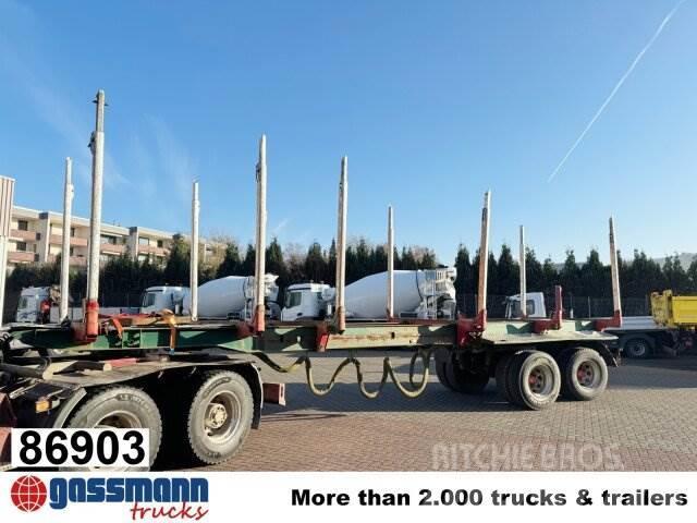 Glogger GSV 34, Lenk-/Liftachse, ausziehbar 10,75m-14,35m Semi-trailer til tømmer