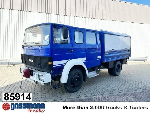 Iveco 120-23 AW 4x4 Doka, V8-Motor, Gerätewagen, Lastbil med lad/Flatbed