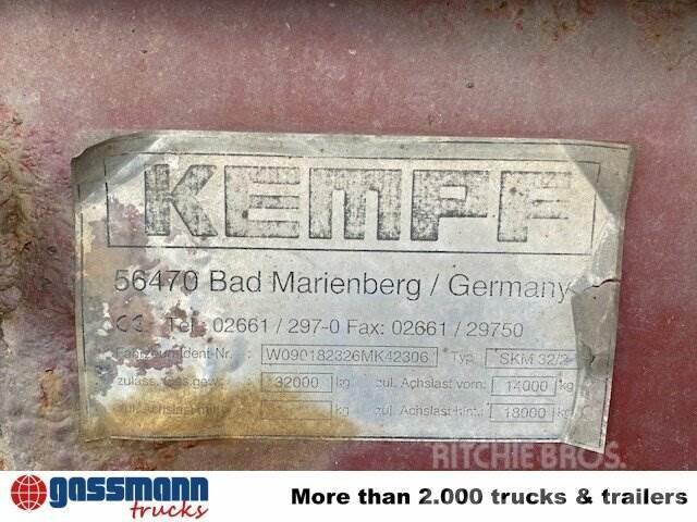 Kempf SKM 32/2 Stahlmulde ca. 24m³, Liftachse, Semi-trailer med tip