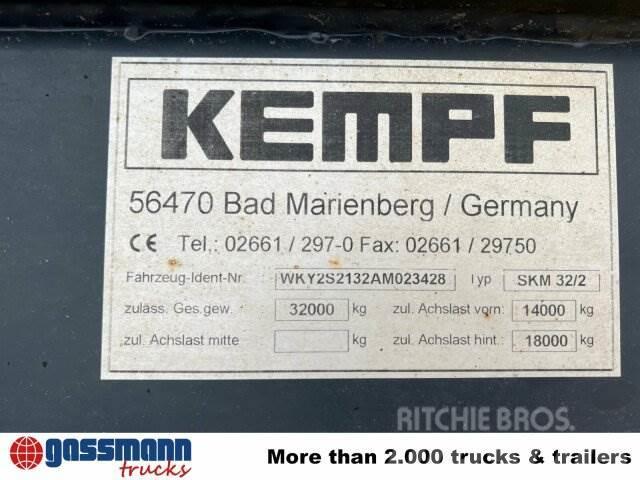 Kempf SKM 32/2 Stahlmulde ca. 23m³, Liftachse, Semi-trailer med tip