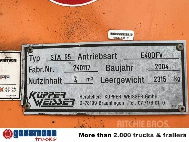 Küpper-Weisser STA 95 Salzstreuer auf Abrollrahmen, ca. 4m³ Andet tilbehør til traktorer
