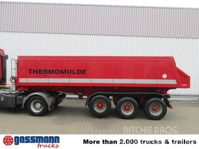 Meierling MSK 24 Voll-Alu Iso-Kastenmulde, ca. 25m³, 4x Semi-trailer med tip