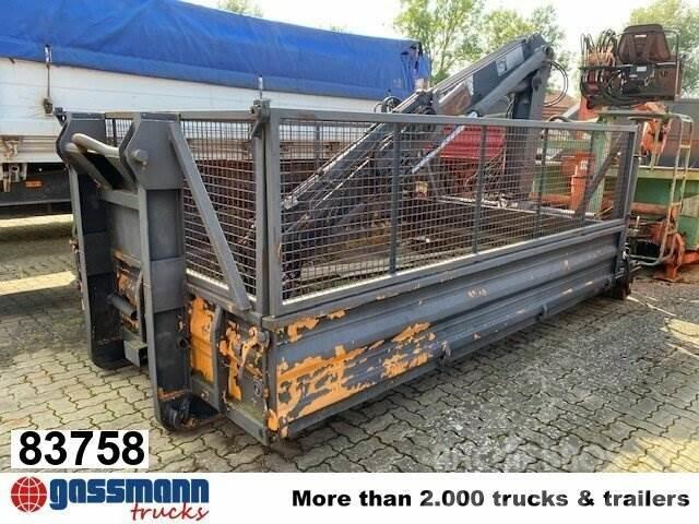 Meiller Abrollcontainer mit Kran Hiab 071 AW B3, ca. 10m³ Specielle containere