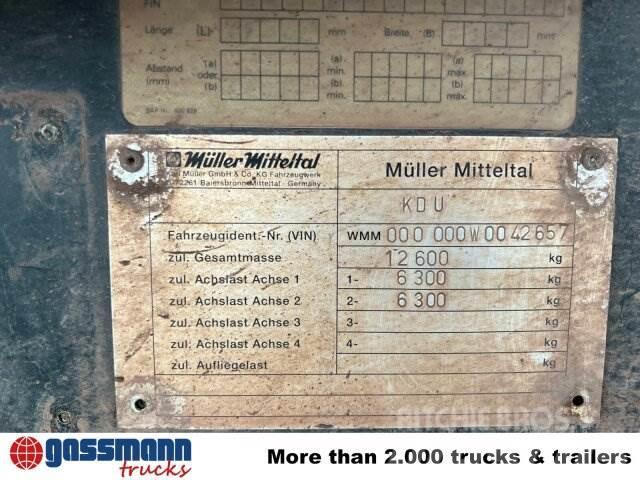 Müller-Mitteltal KDU 12.6, Ex-Bundeswehr Anhænger med tip