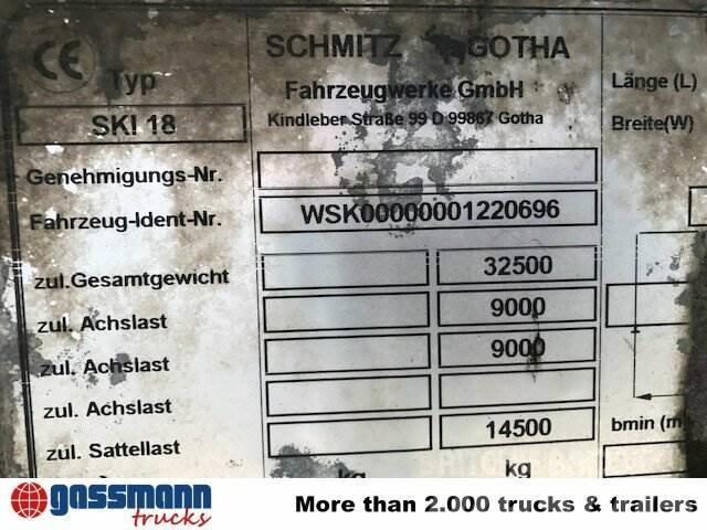Schmitz SKI 18 SL06-7.2 Alumulde mit Stahlboden ca. 25m³ Semi-trailer med tip