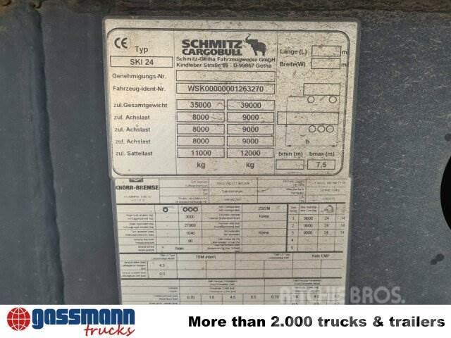 Schmitz SKI 24 SL 7.2, Stahlmulde ca. 25m³, Liftachse Semi-trailer med tip