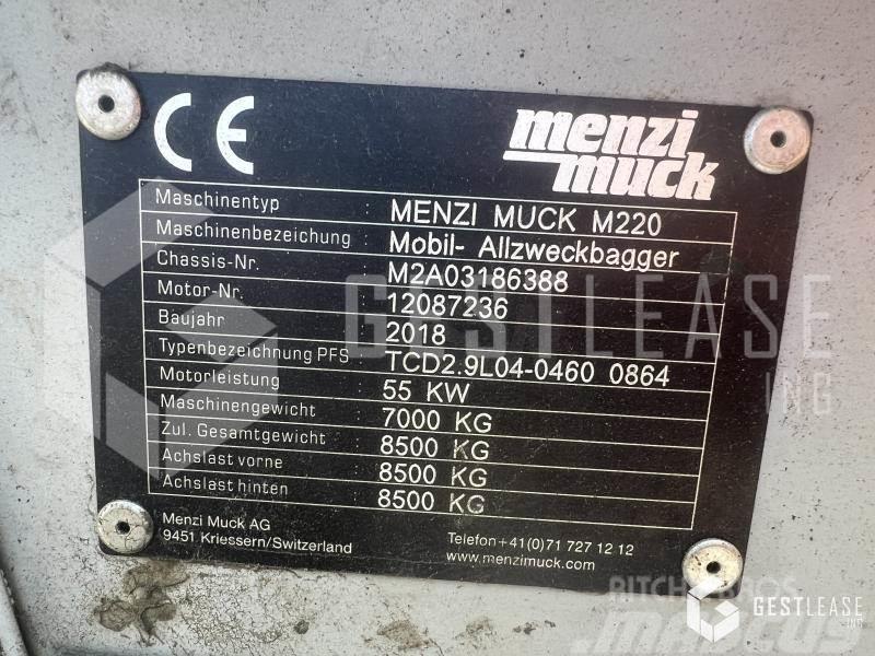 Menzi Muck M220 Special gravemaskiner