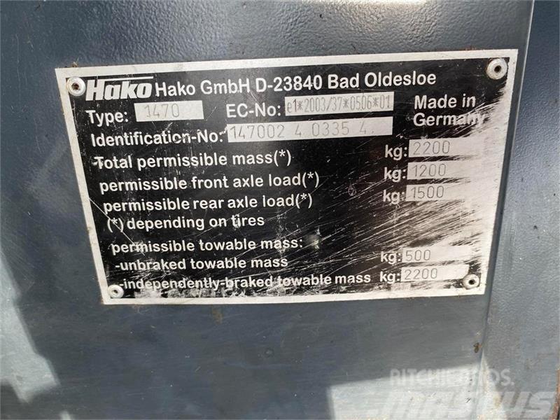 Hako Citymaster 600 Redskabsbærere