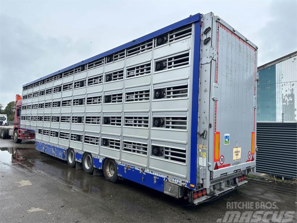 Pezzaioli 5-stock Grise trailer 5-stock Semi-trailer til Dyretransport