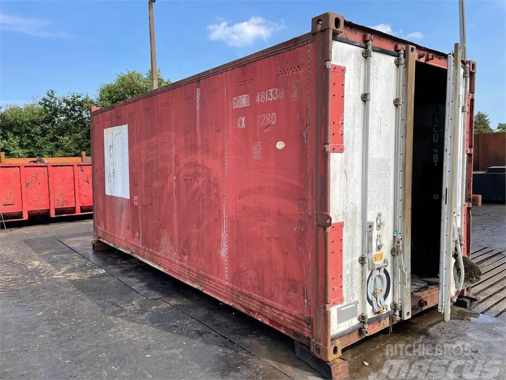  20FT container, lukket, til dyrehold eller lign. Opbevaringscontainere