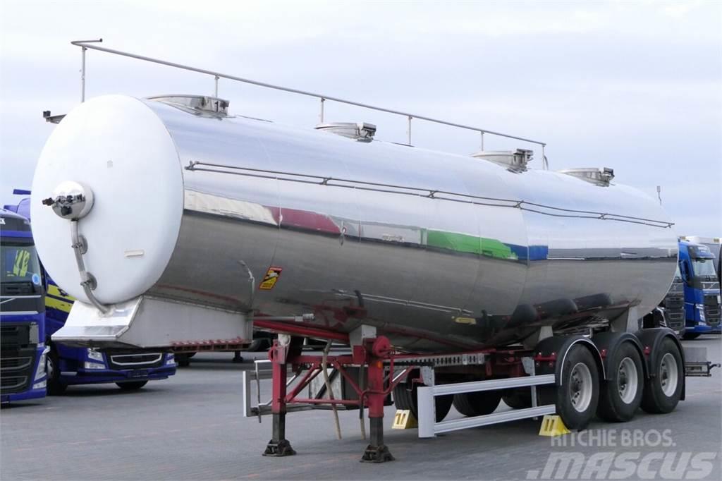 ETA FOOD LIQUID TANK TRAILER / 32000 L / 4 CHAMBERS Semi-trailer med Tank