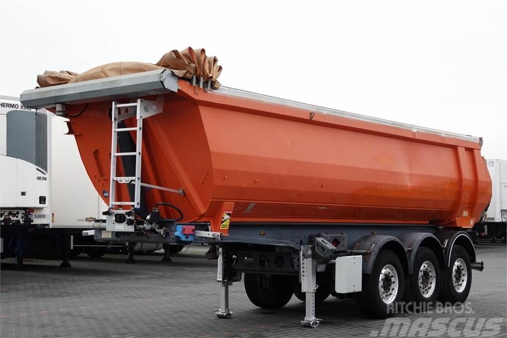 Menci WYWROTKA RYNNA 27 m3 / ALUMINIOWA / WAGA : 5300 KG Semi-trailer med tip