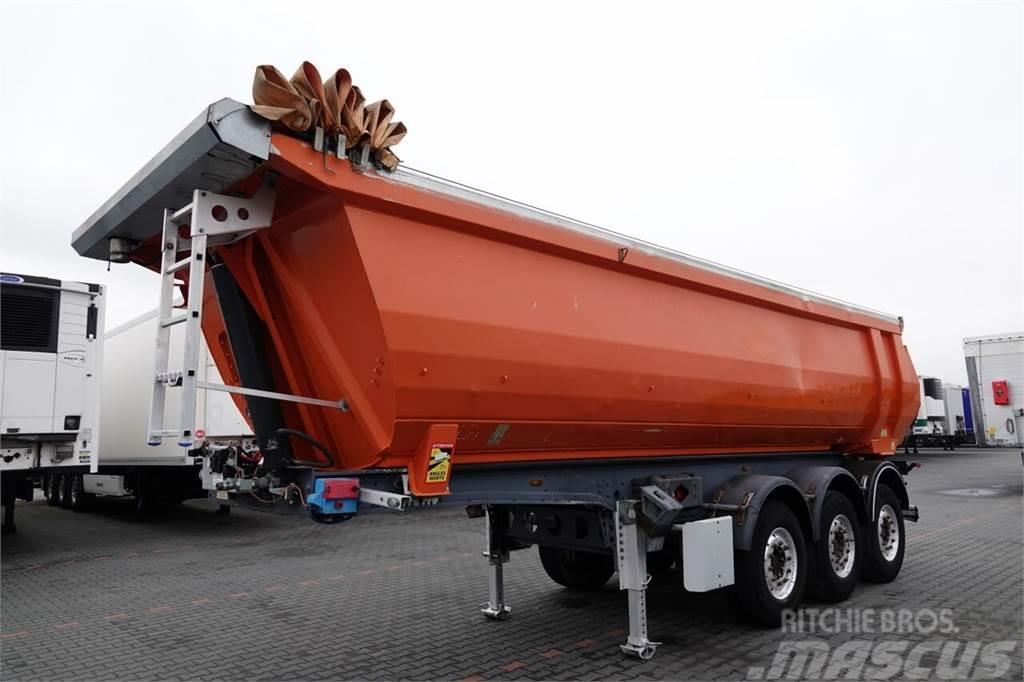 Menci WYWROTKA RYNNA 27 m3 / ALUMINIOWA / WAGA : 5300 KG Semi-trailer med tip