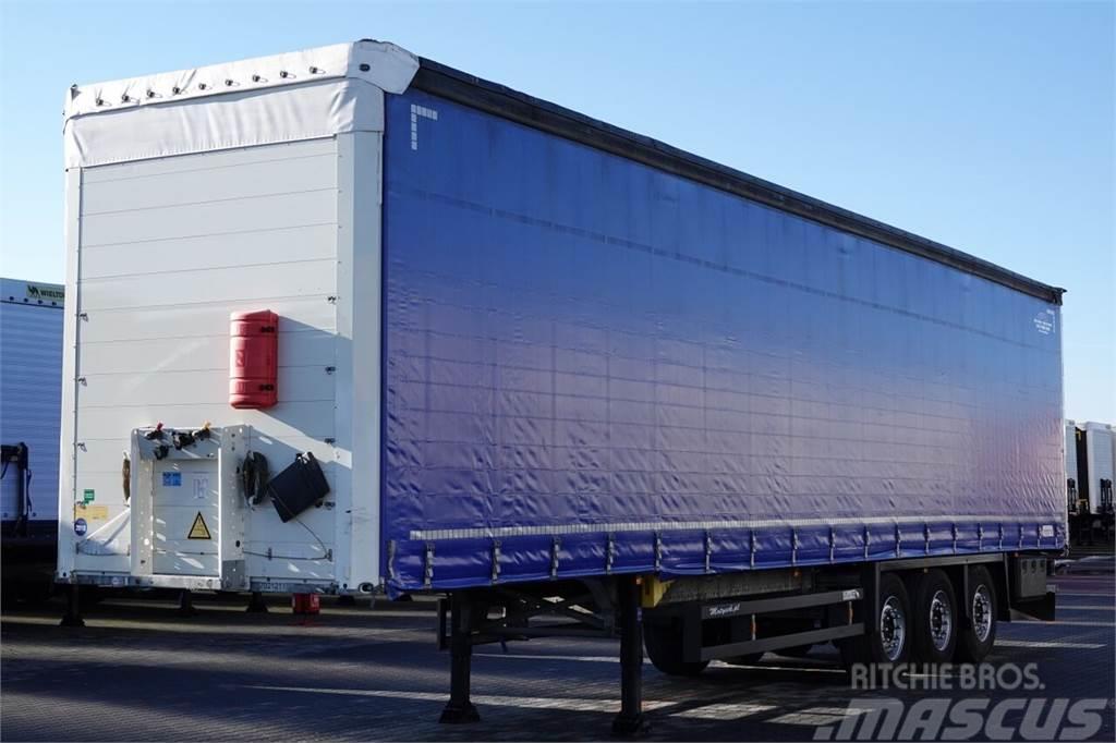 Schmitz Cargobull /FIRANKA / STANDARD / OŚ PODNOSZONA  Semi-trailer med Gardinsider