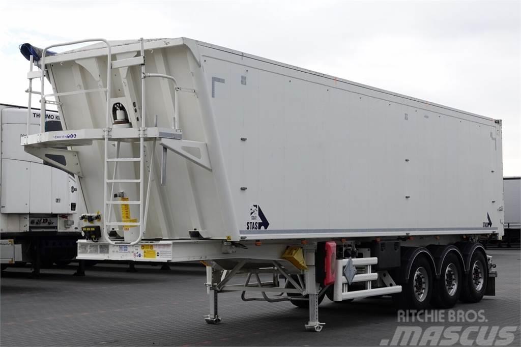 Stas WYWROTKA 52 m3 / WAGA : 5 800 KG / 2017 ROK / SAF  Semi-trailer med tip