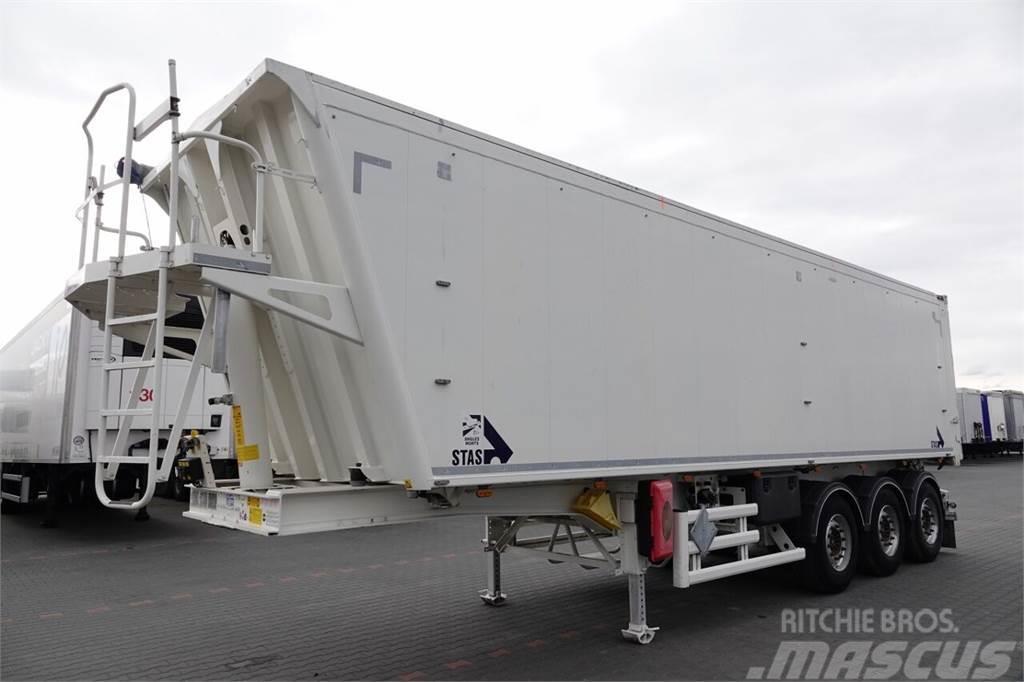 Stas WYWROTKA 52 m3 / WAGA : 5 800 KG / 2017 ROK / SAF  Semi-trailer med tip