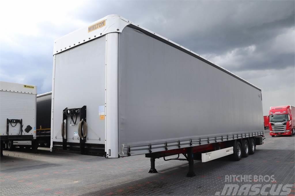 Wielton CURTAINSIDER / MEGA / COILMULD - 9 M / LIFTED AXLE Semi-trailer med Gardinsider
