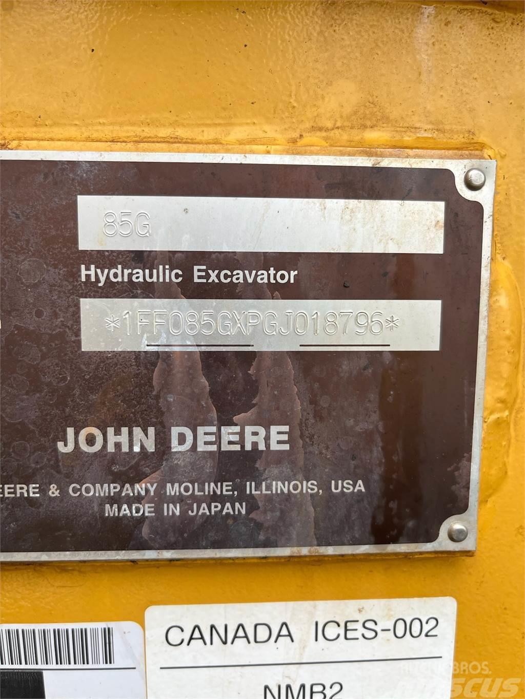 John Deere 85G Gravemaskiner på larvebånd