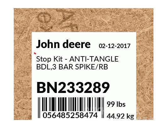 John Deere New Anti-Tangle kit for 2310 Andre jordbearbejdningsmaskiner og andet tilbehør
