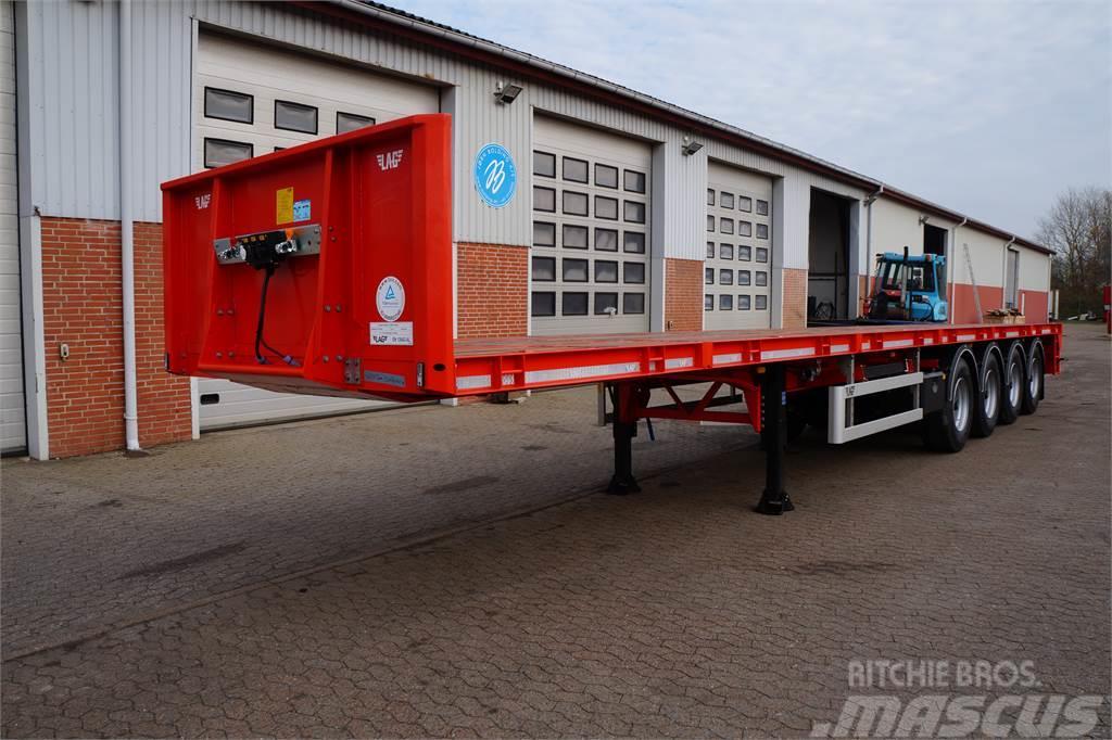 LAG  Semi-trailer med lad/flatbed