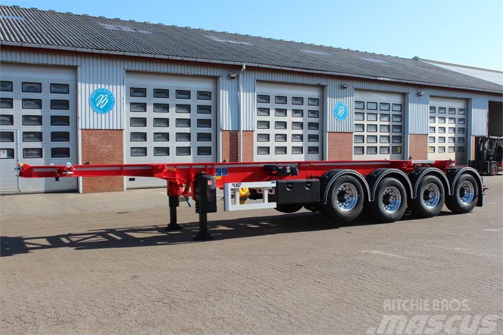 LAG 30+20 fods containerchassis Semi-trailer med chassis