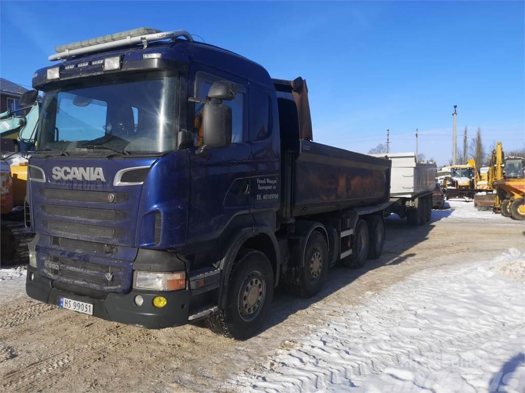 Scania R560 8x4 Lastbiler med tip