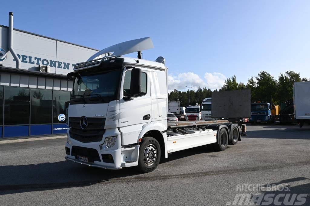 Mercedes-Benz Actros 2653 6x2 Konttiauto Lastbiler med containerramme / veksellad