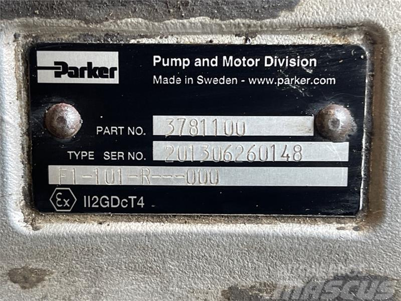 Parker PAKER HYDRAULIC PUMP 3781100 Hydraulik