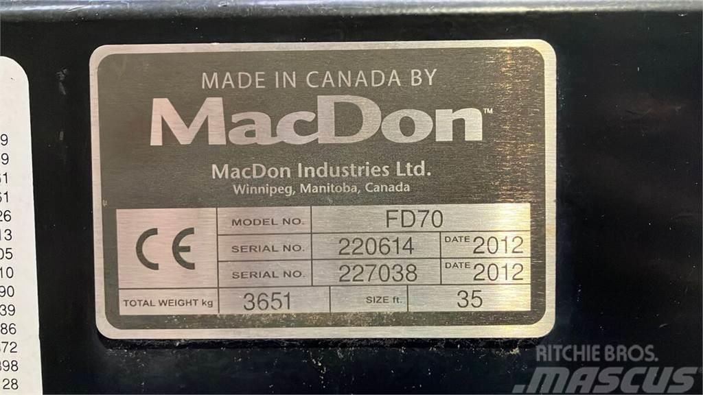 MacDon FD70 Tilbehør til mejetærskere
