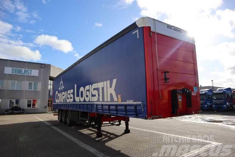Kel-Berg 34 pl. Semi-trailer med Gardinsider