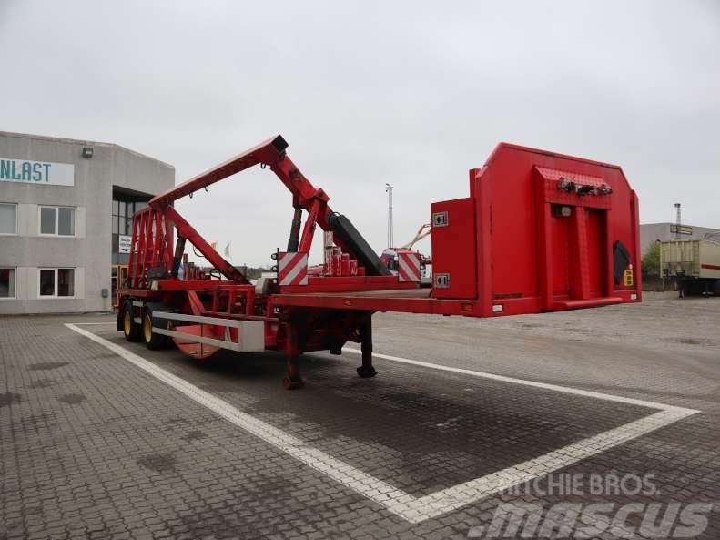 Kel-Berg Flangetrailer Semi-trailer med lad/flatbed