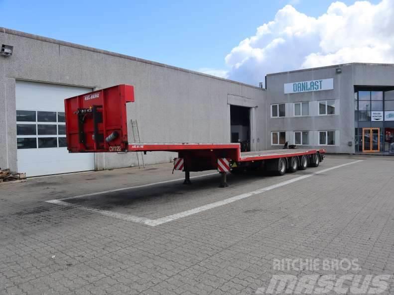 Kel-Berg Nedbygget Semi-trailer med lad/flatbed