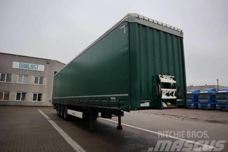 Krone 34 pl. Semi-trailer med Gardinsider