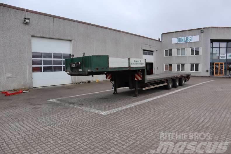 Pacton Nedbygget Semi-trailer med lad/flatbed