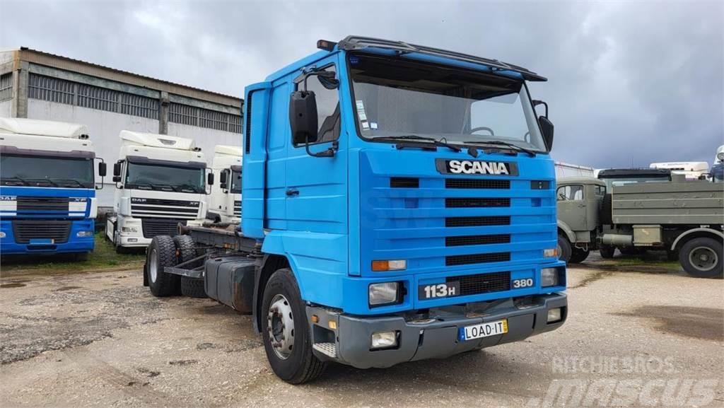 Scania 113.380 Lastbiler med containerramme / veksellad