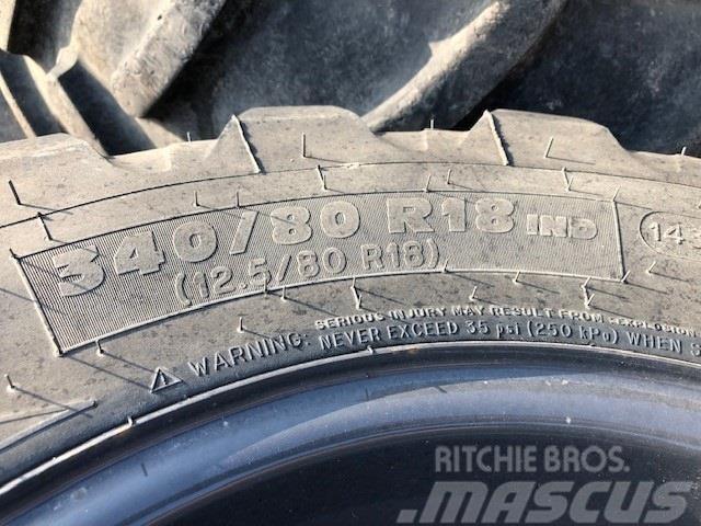 Michelin 340/80X18 Hjul, Dæk og Fælge