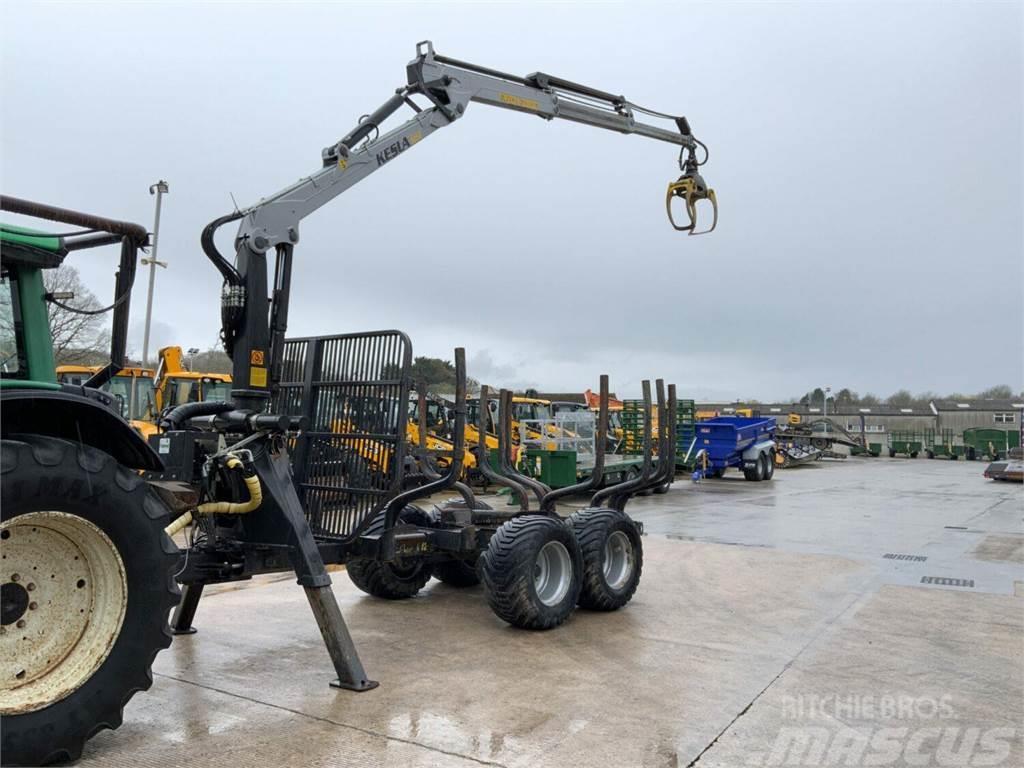  Kelsa 305T Forestry Trailer With Crane &amp; 360 L Gribere