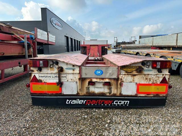 Broshuis Tiefbett / ausziehbar / 2 x verlängerungsträge Semi-trailer blokvogn