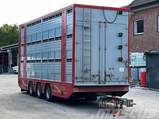  FINKL VAT22 3.Stock Tränke,Hubdach Anhænger til dyretransport