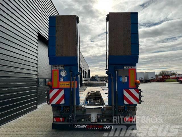 Goldhofer Tieflader STZ L4 ausziehbar / baggermulde Semi-trailer blokvogn