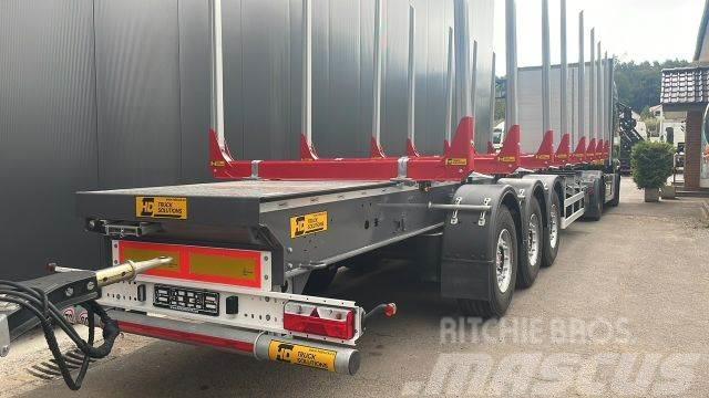  HD Truck Solution Holz und Langmaterial Semi-trailer til tømmer