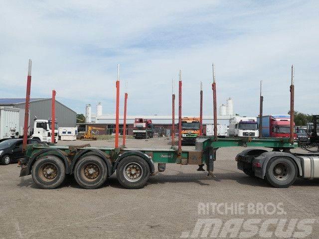 Huttner SART 39/3, EXTE, BPW, Luft-Lift, Semi-trailer til tømmer
