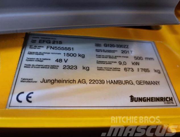 Jungheinrich EFG 215 - 3.3M HUBHÖHE - 5.188 STD. - NEUWERTIG Gaffeltrucks - andre