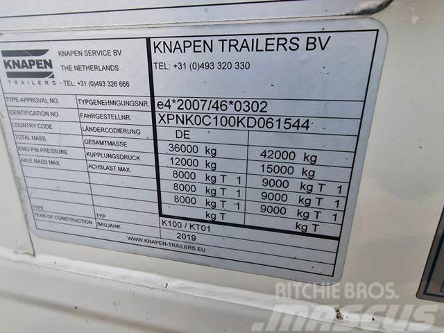 Knapen Walkingfloor 92m3 Floor 10 mm 2019 year Semi-trailer med fast kasse