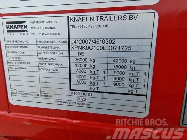 Knapen Walkingfloor 92m3 Floor 10 mm 2020 year Semi-trailer med fast kasse