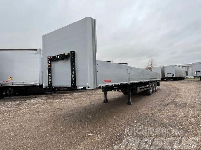 Kögel Baustoffauflieger Semi-trailer med lad/flatbed